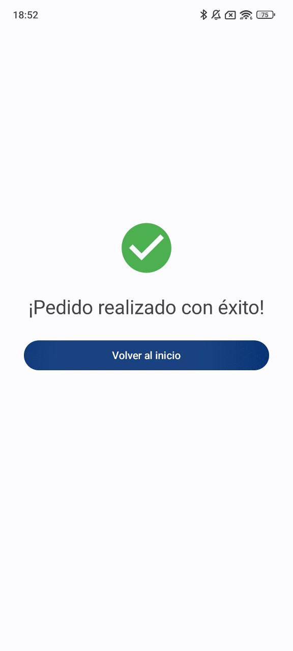 Confirmación de pedido