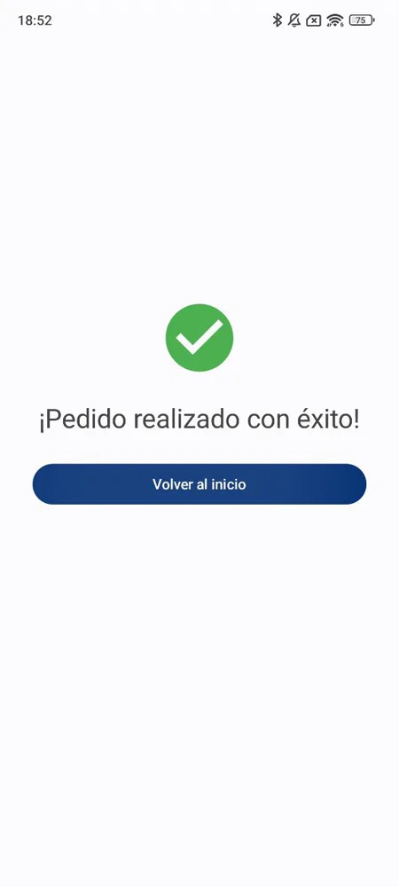 Confirmación de pedido